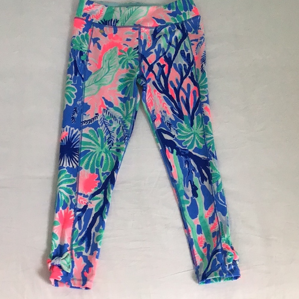 Girls Lilly Pulitzer luxletic cropped leggings
